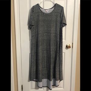 LulaRoe Dress Sz. XXL Black and White